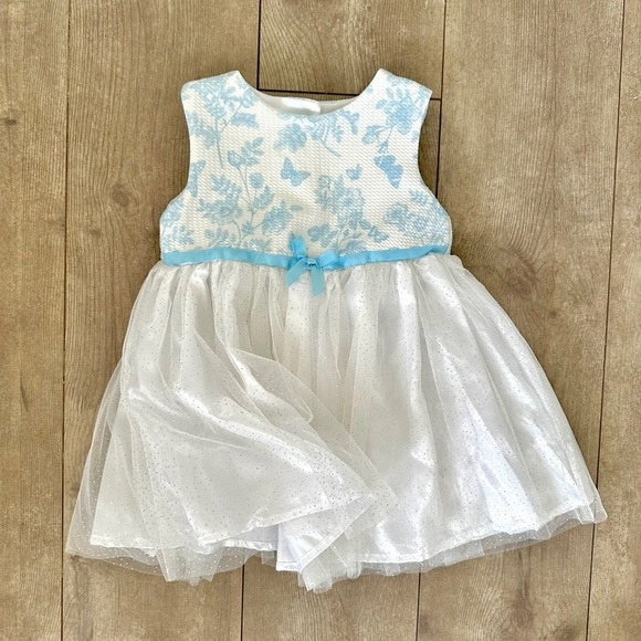 Nanette Baby 18 Month Toile Tulle Dress & Matching Peacoat Jacket- RARE - Picture 4 of 16